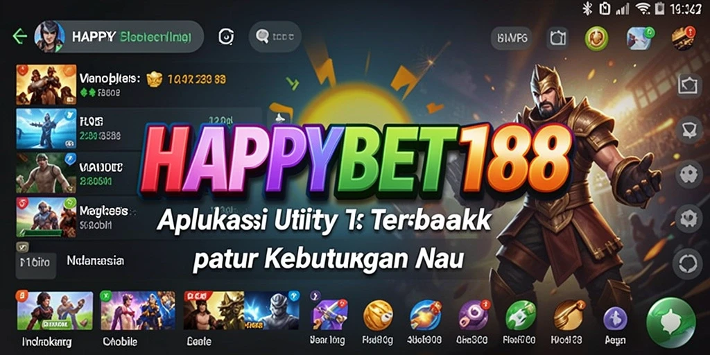 Tampilan antarmuka <strong>HAPPYBET188</strong> yang user-friendly dan menarik.