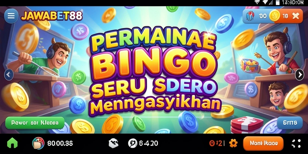 Screenshot gameplay Bingo di JAWABET88 yang menampilkan interaksi pemain.