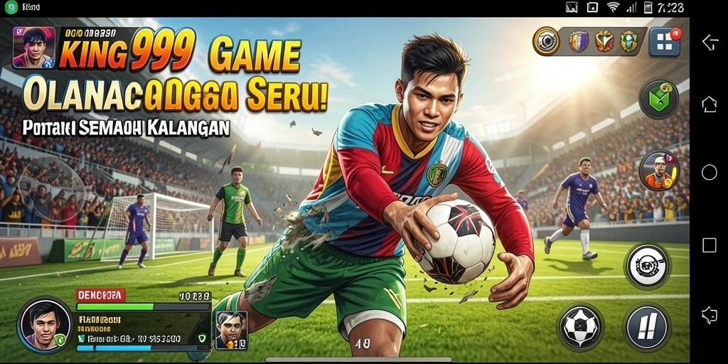 Tampilan gameplay KING999 yang seru dan penuh aksi olahraga.