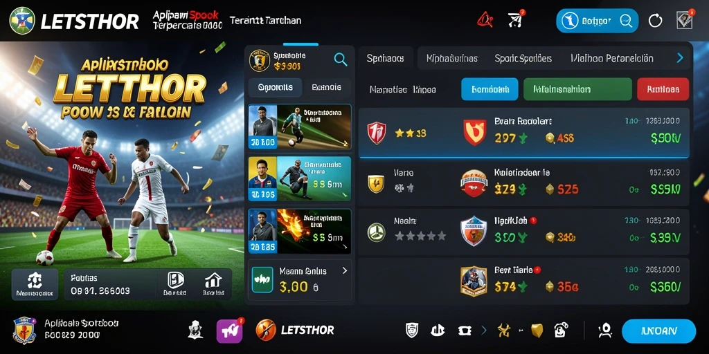 Tampilan menarik screenshot utama LETSTHOR menunjukkan pengalaman taruhan yang nyata.