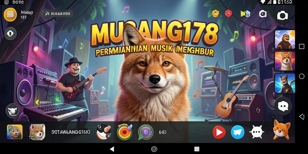 Tampilan gameplay seru MUSANG178 dengan berbagai pilihan lagu.